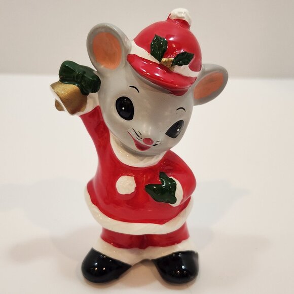 Cute Vintage 60s Napcoware Christmas Carol Mice Set of 4 - Picture 6 of 10